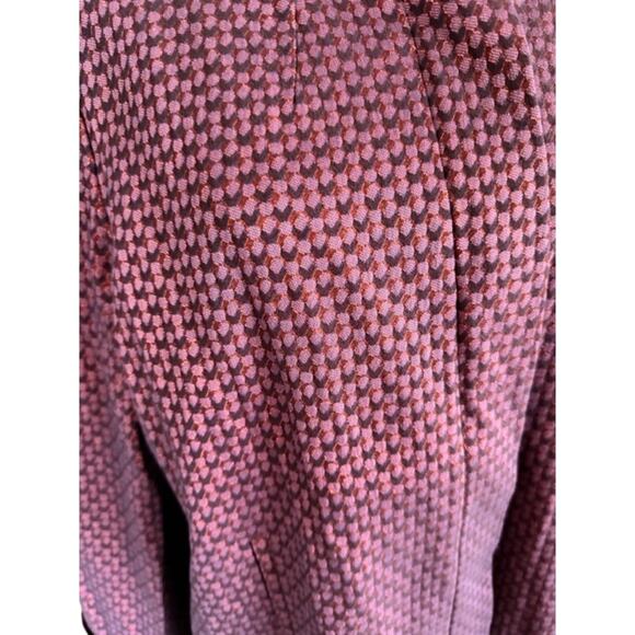 Chico’s Textured Knit Jacket Berry Red Purple Geometric Soft Stretch Size 3 - Picture 3 of 8